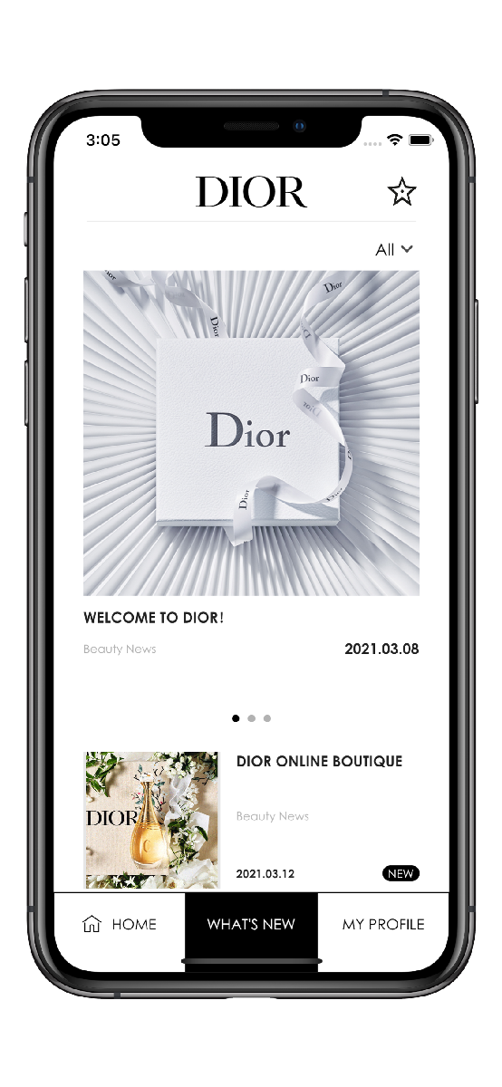 Dior - Membership Mobile App 1 en iPhoneX 22 1